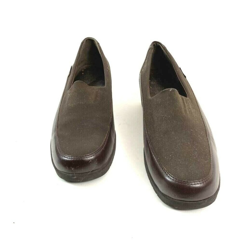 Mephisto Women's Air Jet Wedge Loafers Brown Slip